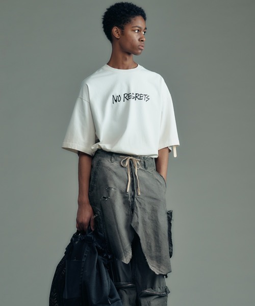 ADAM PATEK(アダムパテック)の「【ADAMPATEK/アダムパテック】gallagher agingT エイジングTEE(Tシャツ/カットソー・レディース・ブラック/ホワイト/ピンク/グリーン・1/2)」の5枚目の写真