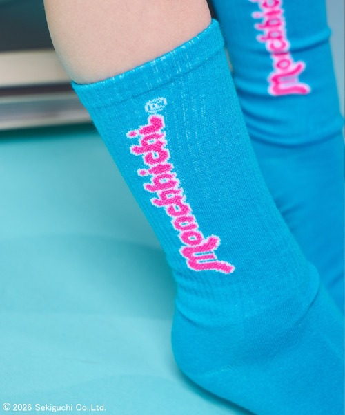 pairmanon(ペアマノン)の「【モンチッチ】ユニセックス 配色ロゴ ビビットカラーソックス(ソックス/靴下・キッズ・グリーン系その他・M/L)」の3枚目の写真