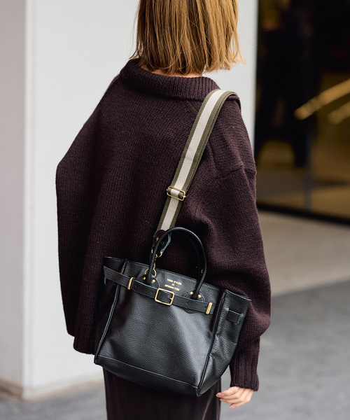 FRAMeWORK(フレームワーク)の「≪WEB限定 / 追加≫YOUNG&OLSEN 別注ストラップ付きベルトバッグ(トートバッグ・レディース・モカ/ブラック・FREE)」の7枚目の写真