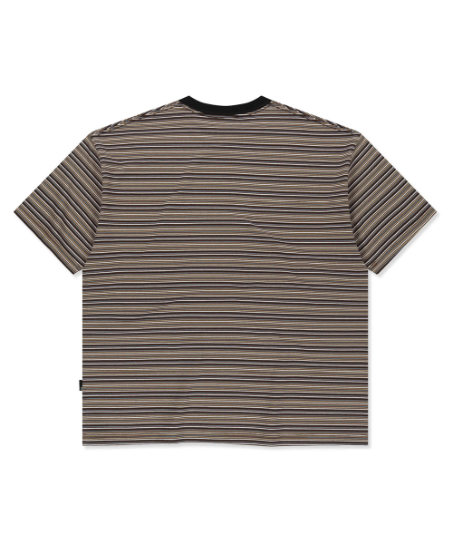 BROWNBREATH（ブラウンブレス）の「TAG HEAVY STRIPE TEE - BROWN（Tシャツ/カットソー・レディース・その他・SMALL/MEDIUM/LARGE/X-LARGE）」の2枚目の写真