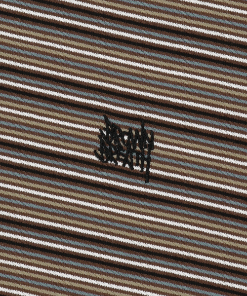 BROWNBREATH（ブラウンブレス）の「TAG HEAVY STRIPE TEE - BROWN（Tシャツ/カットソー・レディース・その他・SMALL/MEDIUM/LARGE/X-LARGE）」の4枚目の写真