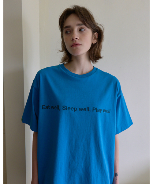 NOCONTENT(ノーコンテント)の「155. アティチュードT _ ミディアムブルー(Tシャツ/カットソー・レディース・その他・FREE)」の3枚目の写真