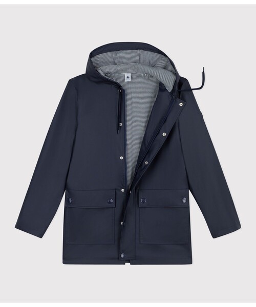 PETIT BATEAU（プチバトー）の「ヨットパーカ（マウンテンパーカー・レディース・ネイビー/ライトイエロー/カーキ・X-SMALL/MEDIUM/LARGE/SMALL）」の8枚目の写真