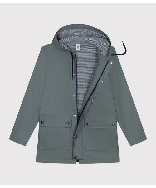 PETIT BATEAU（プチバトー）の「ヨットパーカ（マウンテンパーカー・レディース・ネイビー/ライトイエロー/カーキ・X-SMALL/MEDIUM/LARGE/SMALL）」の12枚目の写真