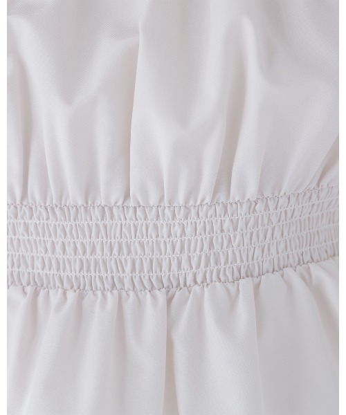 NATURAL BEAUTY BASIC（ナチュラルビューティーベーシック）の「Ｖネックペプラムブラウス（シャツ/ブラウス・レディース・オフホワイト/ライトグリーン/ブラック・ﾌﾘ-）」の11枚目の写真