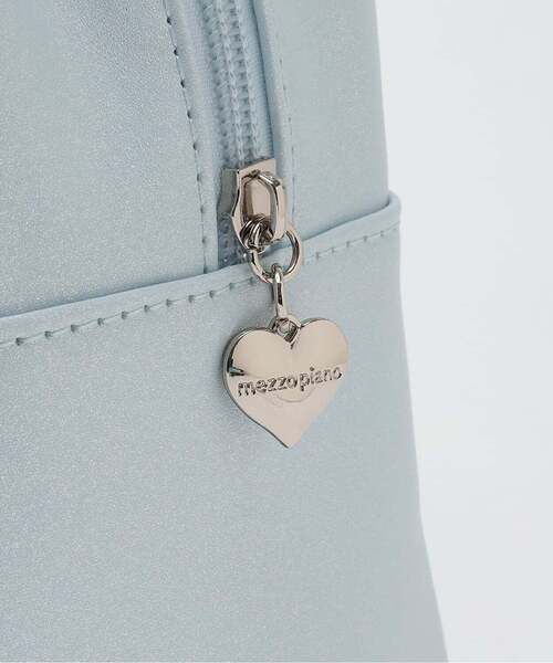 mezzo piano(メゾピアノ)の「キラキラ スイムバッグ(バックパック/リュック・キッズ・サックスブルー/オフホワイト・F)」の4枚目の写真