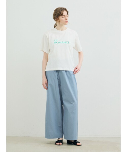 MARMARMAR(マーマーマー)の「MARMARMAR プリントTシャツ(La ROMANCE)(Tシャツ/カットソー・レディース・オフホワイト/ピンク/ブラック・FREE)」の1枚目の写真