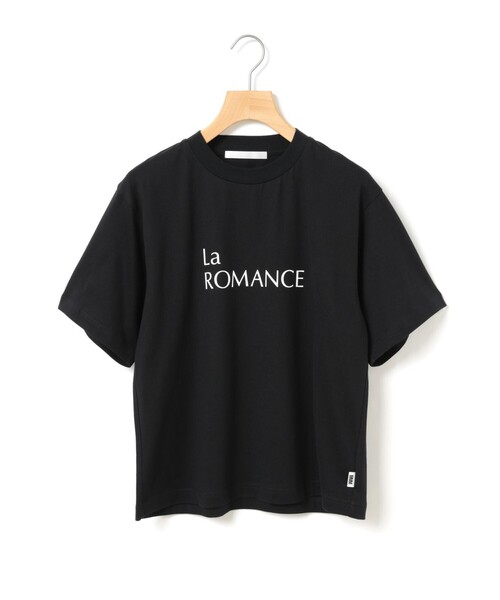 MARMARMAR(マーマーマー)の「MARMARMAR プリントTシャツ(La ROMANCE)(Tシャツ/カットソー・レディース・オフホワイト/ピンク/ブラック・FREE)」の2枚目の写真
