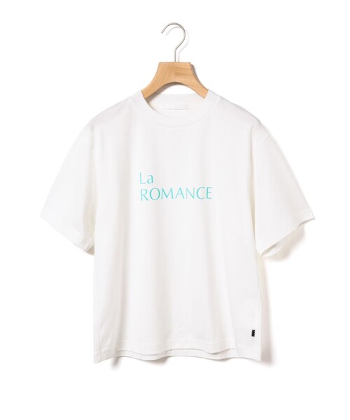 MARMARMAR(マーマーマー)の「MARMARMAR プリントTシャツ(La ROMANCE)(Tシャツ/カットソー・レディース・オフホワイト/ピンク/ブラック・FREE)」の4枚目の写真