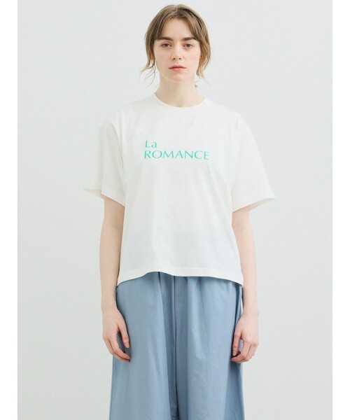 MARMARMAR(マーマーマー)の「MARMARMAR プリントTシャツ(La ROMANCE)(Tシャツ/カットソー・レディース・オフホワイト/ピンク/ブラック・FREE)」の10枚目の写真