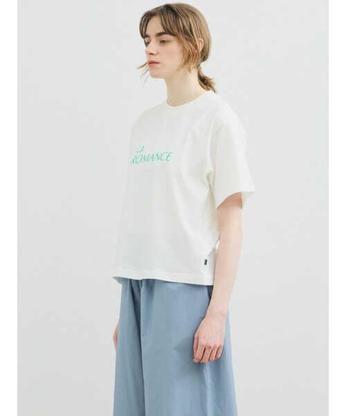 MARMARMAR(マーマーマー)の「MARMARMAR プリントTシャツ(La ROMANCE)(Tシャツ/カットソー・レディース・オフホワイト/ピンク/ブラック・FREE)」の11枚目の写真