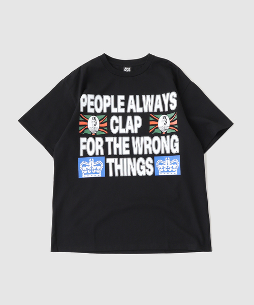WISM(ウィズム)の「BIAS DOGS / バイアスドッグス NAPPY(Tシャツ/カットソー・メンズ・ホワイト/ブラック・X-LARGE/LARGE)」の1枚目の写真
