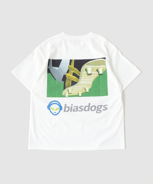 WISM(ウィズム)の「BIAS DOGS / バイアスドッグス NAPPY(Tシャツ/カットソー・メンズ・ホワイト/ブラック・X-LARGE/LARGE)」の4枚目の写真