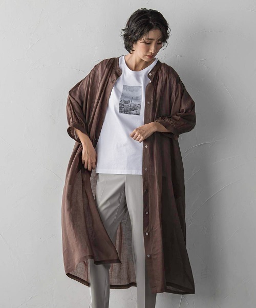 【新品】LAUTREAMONT シャツワンピース　セットアップ　ラミー　ゆったり セール】LAUTREAMONT ONLINE SHOP｜ロートレアモン オンラインショップ
