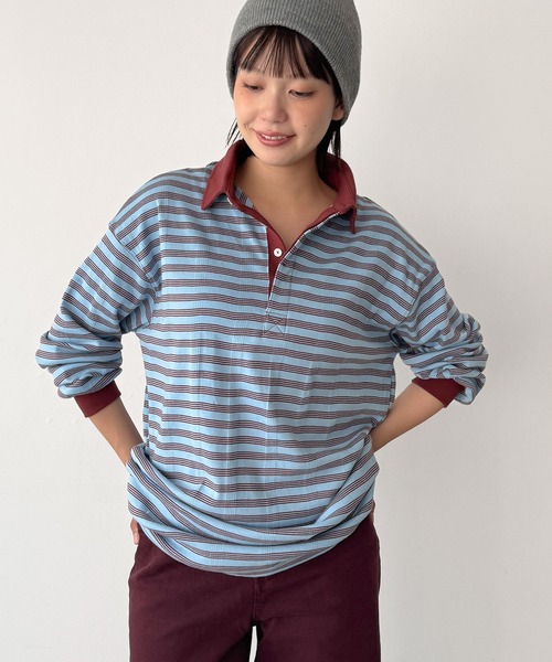 CANAL JEAN(キャナルジーン)の「Miller パネルリブラガーワンピース(ワンピース・レディース・グリーン系その他/ブルー系その他・ONE SIZE)」の9枚目の写真