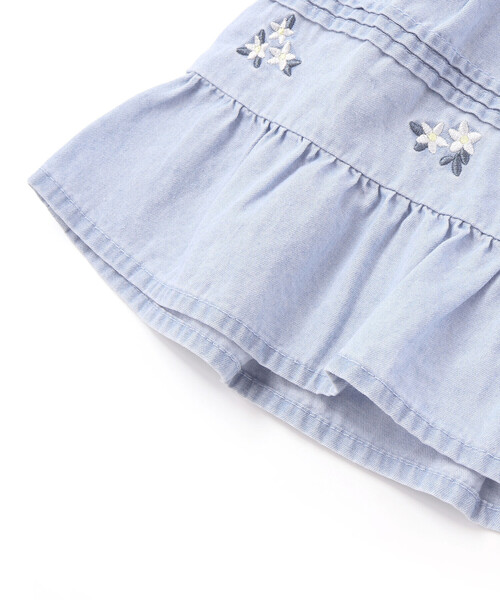 SLAP SLIP BABY（スラップスリップベビー）の「ピンタックティアードワンピースブルマ付きセットアップベビー(70~80cm)（その他ベビーウェア・キッズ・ホワイト/ブルー・FREE）」の17枚目の写真