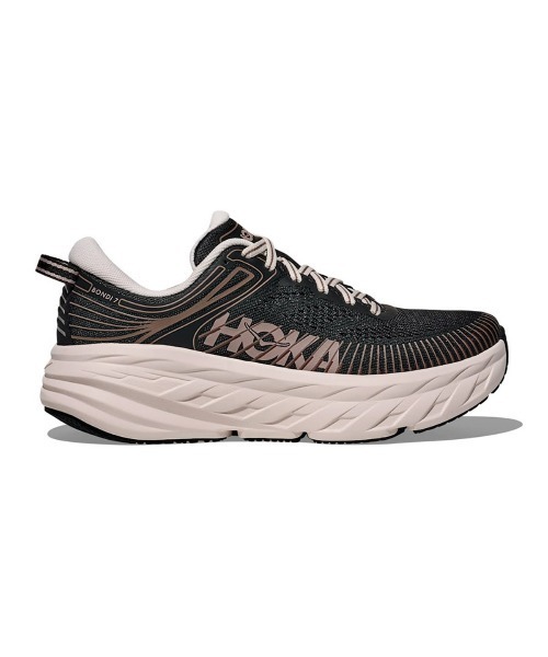 HOKA(ホカ)の「HOKA BONDI 7(ホカ ボンダイ 7)(スニーカー・レディース・ブラック系1/ブラウン系/グレー系/ブラック系・24.5cm/24cm/23.5cm/23cm/25cm)」の3枚目の写真