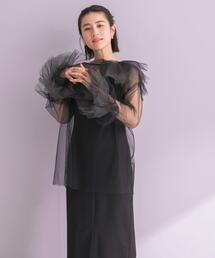 ANDRESD BLOOMING TULLE DRESS