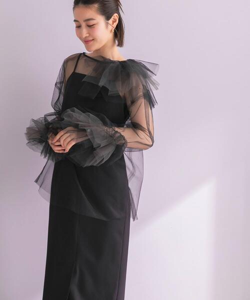 URBAN RESEARCH ROSSO WOMEN(アーバンリサーチ ロッソ)の「ANDRESD BLOOMING TULLE DRESS(ワンピース・レディース・ブラック/ライトブルー・36/38)」の21枚目の写真