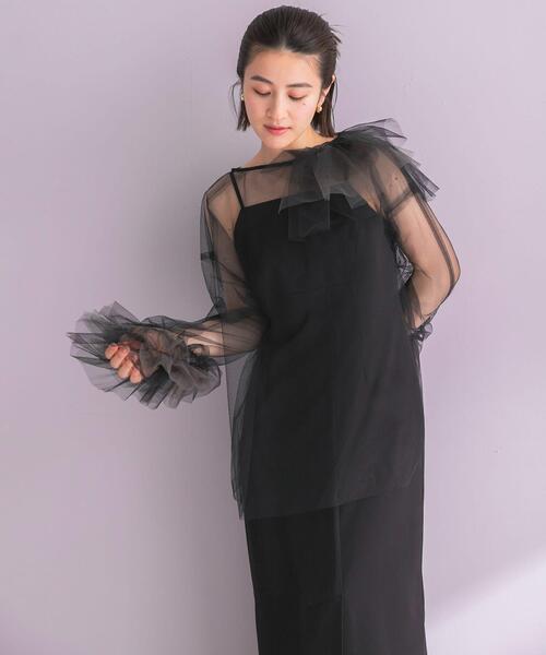 URBAN RESEARCH ROSSO WOMEN(アーバンリサーチ ロッソ)の「ANDRESD BLOOMING TULLE DRESS(ワンピース・レディース・ブラック/ライトブルー・36/38)」の22枚目の写真