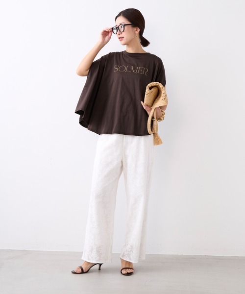 MICA&DEAL(マイカ&ディール)の「インドレースワイドパンツ〈2サイズ展開〉〈セットアップ対応〉(その他パンツ・レディース・ブラック/ホワイト・36/38)」の11枚目の写真