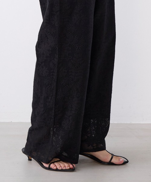MICA&DEAL(マイカ&ディール)の「インドレースワイドパンツ〈2サイズ展開〉〈セットアップ対応〉(その他パンツ・レディース・ブラック/ホワイト・36/38)」の22枚目の写真