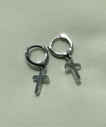 sedacle（セダクル）の「クロスデザインフープピアス（ピアス（両耳用））」
