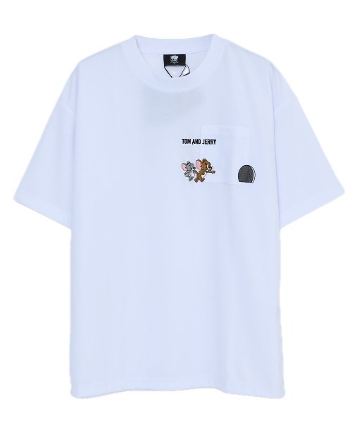 Tom&Jerry(トムアンドジェリー)の「『TOM&JERRY/トムアンドジェリー』アムンゼンポケットTEE(Tシャツ/カットソー・レディース・スミクロ/ホワイト・L/LL/M)」の11枚目の写真