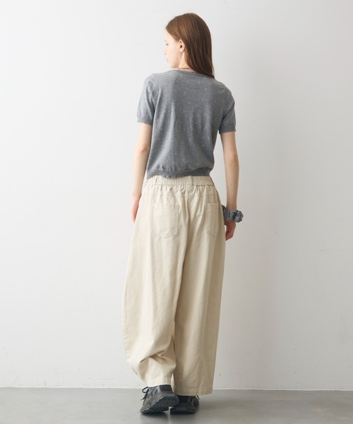 Crisp(クリスプ)の「short sleeve flower knit / ショートスリーブフラワーニット(ニット/セーター・レディース・グレー/ホワイト・FREE)」の18枚目の写真