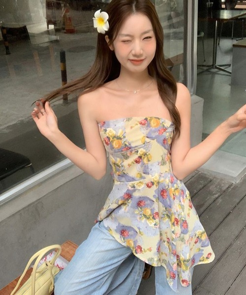 AsheKsha(アシクシャ)の「ストラップレストップス(チューブトップ・レディース・マルチ・M)」の10枚目の写真