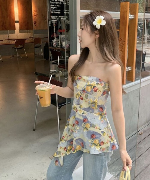 AsheKsha(アシクシャ)の「ストラップレストップス(チューブトップ・レディース・マルチ・M)」の13枚目の写真
