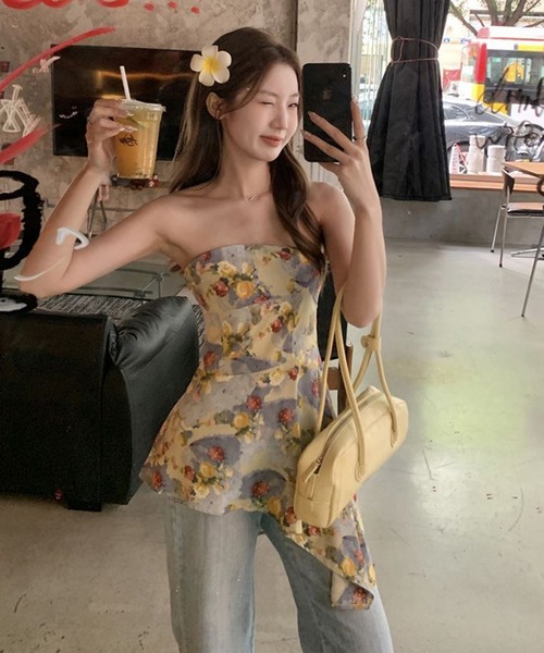 AsheKsha(アシクシャ)の「ストラップレストップス(チューブトップ・レディース・マルチ・M)」の14枚目の写真