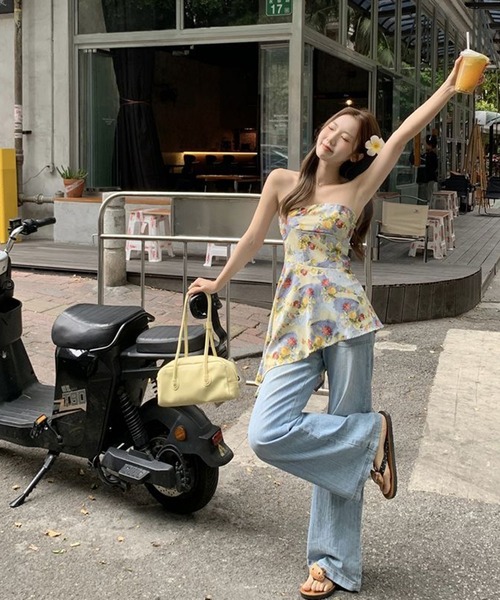 AsheKsha(アシクシャ)の「ストラップレストップス(チューブトップ・レディース・マルチ・M)」の15枚目の写真