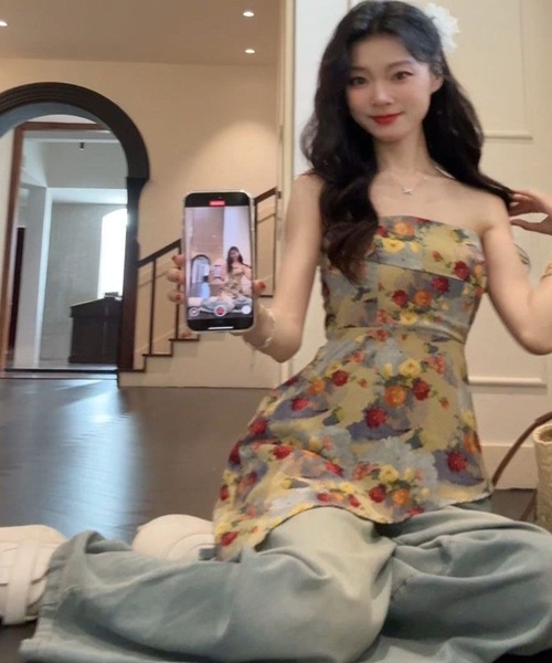 AsheKsha(アシクシャ)の「ストラップレストップス(チューブトップ・レディース・マルチ・M)」の20枚目の写真