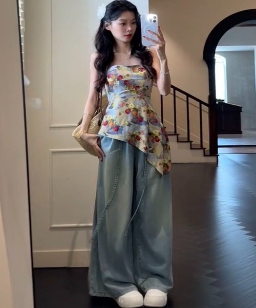 AsheKsha(アシクシャ)の「ストラップレストップス(チューブトップ・レディース・マルチ・M)」の21枚目の写真