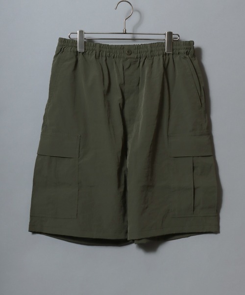 ANPAS（アンパス）の「Solid Cargo Short Pants / テックカーゴショートパンツ ひざ丈 ボトムス メンズ ミリタリーパンツ ショーツ ハーフパンツ（カーゴパンツ・メンズ・カーキ/ブラック/ネイビー・M/XL/L）」の7枚目の写真
