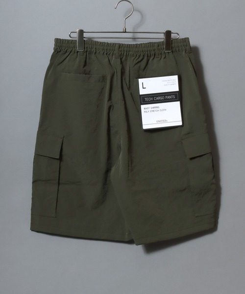 ANPAS（アンパス）の「Solid Cargo Short Pants / テックカーゴショートパンツ ひざ丈 ボトムス メンズ ミリタリーパンツ ショーツ ハーフパンツ（カーゴパンツ・メンズ・カーキ/ブラック/ネイビー・M/XL/L）」の8枚目の写真