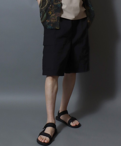 ANPAS（アンパス）の「Solid Cargo Short Pants / テックカーゴショートパンツ ひざ丈 ボトムス メンズ ミリタリーパンツ ショーツ ハーフパンツ（カーゴパンツ・メンズ・カーキ/ブラック/ネイビー・M/XL/L）」の22枚目の写真
