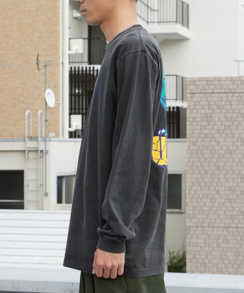 WBSB(ダブルビーエスビー)の「WBSB/ダブルビーエスビー Dinosaur L/S TEE(graphic by HIROCK) ダイナソー 長袖 プリントTシャツ 恐竜 ティラノサウルス バックプリント メンズ レディース ユニセックス 秋 秋服 2026年秋冬(Tシャツ/カットソー・メンズ・サックスブルー/ブラック/ホワイト・M/L/XL)」の13枚目の写真