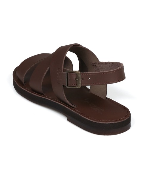 The DUFFER of ST.GEORGE(ザダファーオブセントジョージ)の「STRAP LEATHER SANDALS:メイドインジャパン 国産 ストラップ レザーサンダル(サンダル・メンズ・ブラック/ダークブラウン・LARGE/MEDIUM)」の9枚目の写真