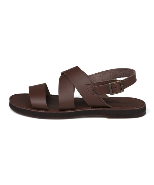 The DUFFER of ST.GEORGE(ザダファーオブセントジョージ)の「STRAP LEATHER SANDALS:メイドインジャパン 国産 ストラップ レザーサンダル(サンダル・メンズ・ブラック/ダークブラウン・LARGE/MEDIUM)」の8枚目の写真