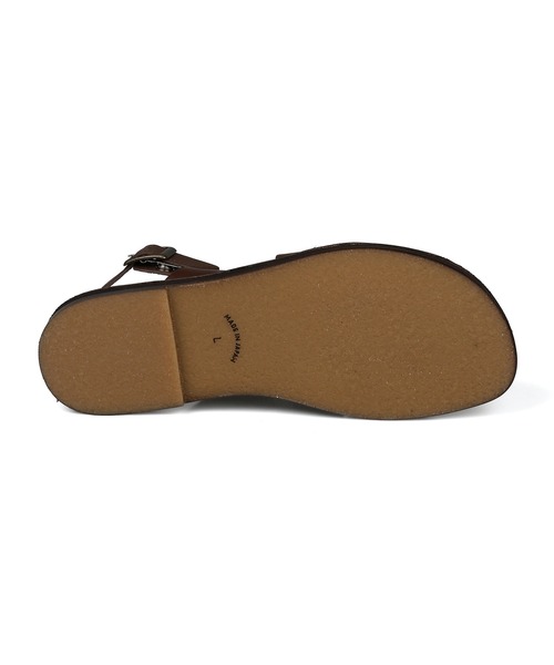 The DUFFER of ST.GEORGE(ザダファーオブセントジョージ)の「STRAP LEATHER SANDALS:メイドインジャパン 国産 ストラップ レザーサンダル(サンダル・メンズ・ブラック/ダークブラウン・LARGE/MEDIUM)」の3枚目の写真