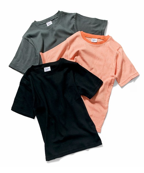 MILLER(ミラー)の「R.P.miller/ミラー PANELRIB C/N TEE パネルリブ クルーネック 半袖Tシャツ 無地 ボーダー 首元リブ パイピング 秋 秋服 2026年秋冬(Tシャツ/カットソー・レディース・ホワイト/ホワイト系/ブラック/ブラック系/グレー/チャコールグレー/オレンジ・FREE)」の17枚目の写真