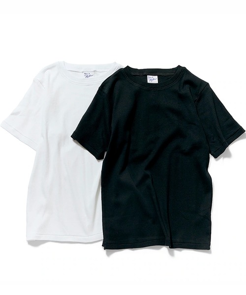 MILLER(ミラー)の「R.P.miller/ミラー PANELRIB C/N TEE パネルリブ クルーネック 半袖Tシャツ 無地 ボーダー 首元リブ パイピング 秋 秋服 2026年秋冬(Tシャツ/カットソー・レディース・ホワイト/ホワイト系/ブラック/ブラック系/グレー/チャコールグレー/オレンジ・FREE)」の16枚目の写真
