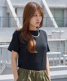 MILLER（ミラー）の「R.P.miller ミラー PANELRIB C N TEE パネルリブ クルーネック 半袖Tシャツ 無地 ボーダー 首元リブ パイピング 2026年 夏 夏服（Tシャツ/カットソー）」