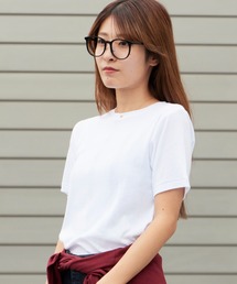 MILLER（ミラー）の「R.P.miller ミラー PANELRIB C N TEE パネルリブ クルーネック 半袖Tシャツ 無地 ボーダー 首元リブ パイピング 2026年 夏 夏服（Tシャツ/カットソー）」