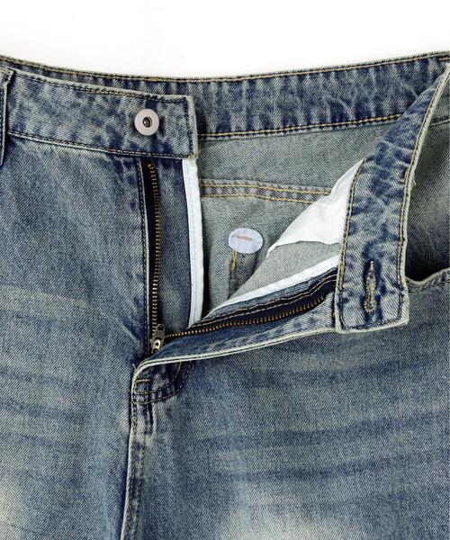 SIS(エスアイエス)の「SIS/エスアイエス/Washed Wide Denim Pants(デニムパンツ・レディース・ブルー・M/L)」の3枚目の写真