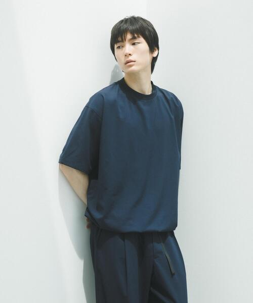EKAL(エカル)の「『UVカット/静電気防止/イージーケア』SMOOTH WOOLY LIKE Short-Sleeve T-shirts(Tシャツ/カットソー・メンズ・ネイビー/チャコールグレー/ライトグレー・LARGE/MEDIUM)」の3枚目の写真