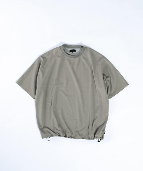 EKAL(エカル)の「『UVカット/静電気防止/イージーケア』SMOOTH WOOLY LIKE Short-Sleeve T-shirts(Tシャツ/カットソー・メンズ・ネイビー/チャコールグレー/ライトグレー・LARGE/MEDIUM)」の2枚目の写真