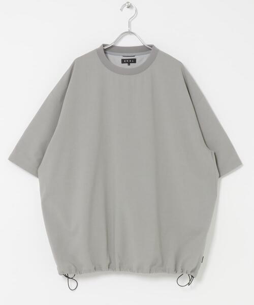 EKAL(エカル)の「『UVカット/静電気防止/イージーケア』SMOOTH WOOLY LIKE Short-Sleeve T-shirts(Tシャツ/カットソー・メンズ・ネイビー/チャコールグレー/ライトグレー・LARGE/MEDIUM)」の5枚目の写真